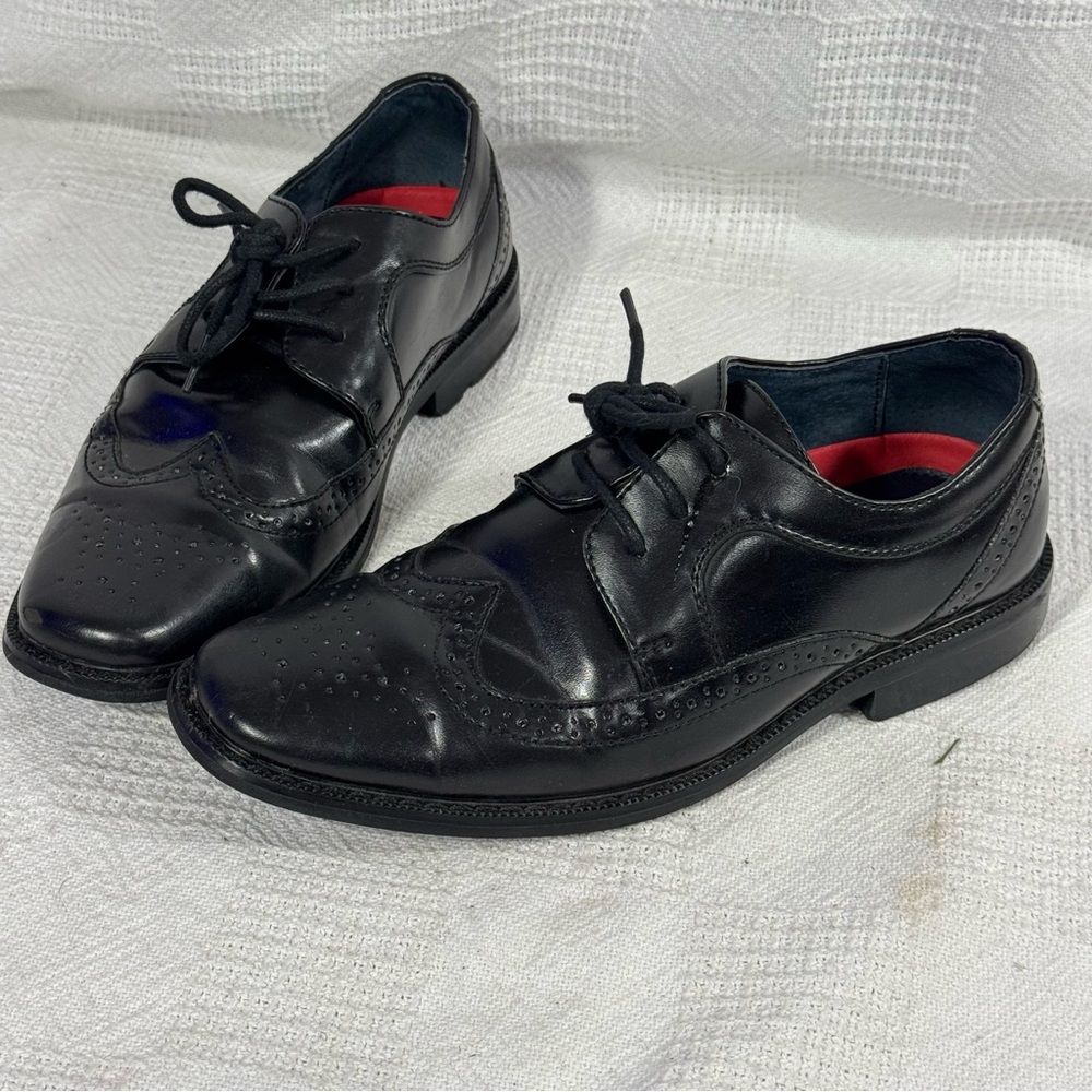 Joseph Allen Boys Lace Child Dress Shoes - Brown size 3 EUC‎